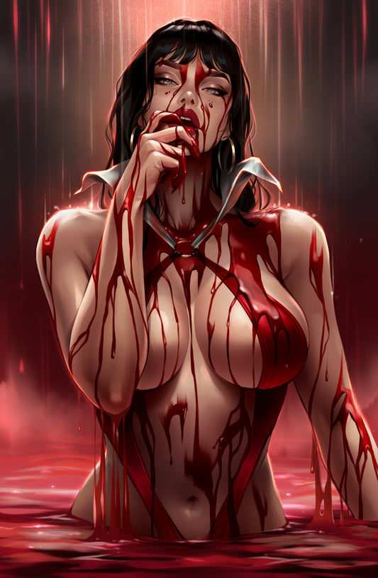 VAMPIRELLA #3 - KATYA SINYUKHINA WRAPAROUND COVER A HEROESCON 2025 EXCLUSIVE +(CRYSTAL CLEAR BOARD)
