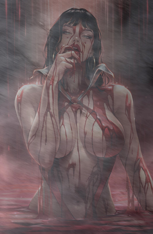 VAMPIRELLA #3 - KATYA SINYUKHINA WRAPAROUND COVER A METAL HEROESCON 2025 EXCLUSIVE +(CRYSTAL CLEAR BOARD)