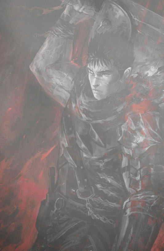 TRIBUTE KENTARO MIURA CREATOR OF BERSERK - SHIMHAQ COVER A WHITE METAL LTD 10 FANEXPO NEW ORLEANS EXCLUSIVE