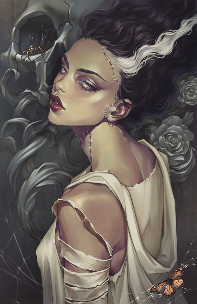 UNIVERSAL MONSTERS: THE BRIDE OF FRANKENSTEIN LIVES #1 - KATYA SINYUKHINA MATTE FOIL VARIANT HALLOWEEN 2026 KNIGHT OF COMICS EXCLUSIVE