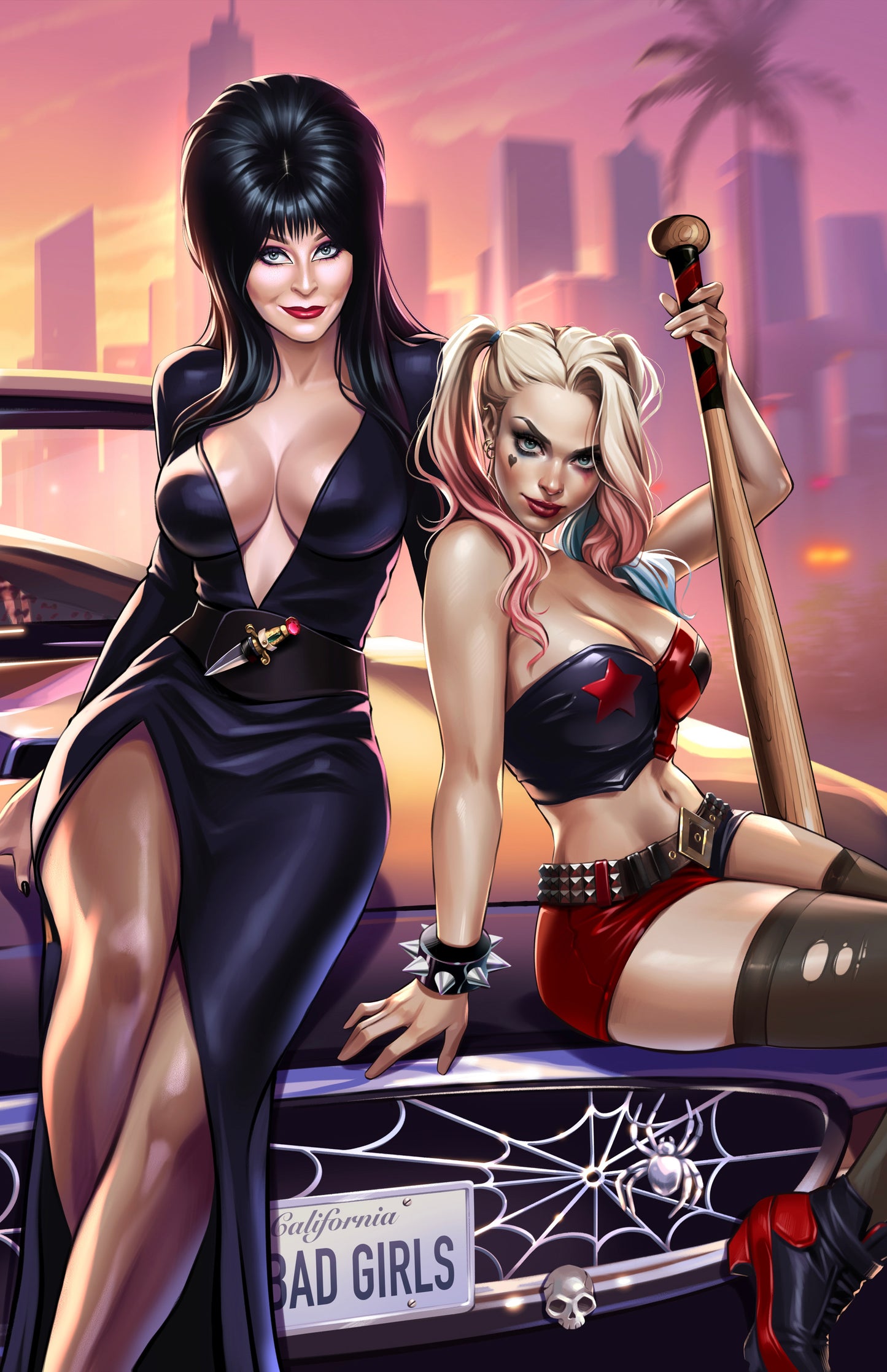 HARLEY QUINN X ELVIRA #1 - KATYA SINYUKHINA COVER A NYCC 2025 EXCLUSIVE - Preorder