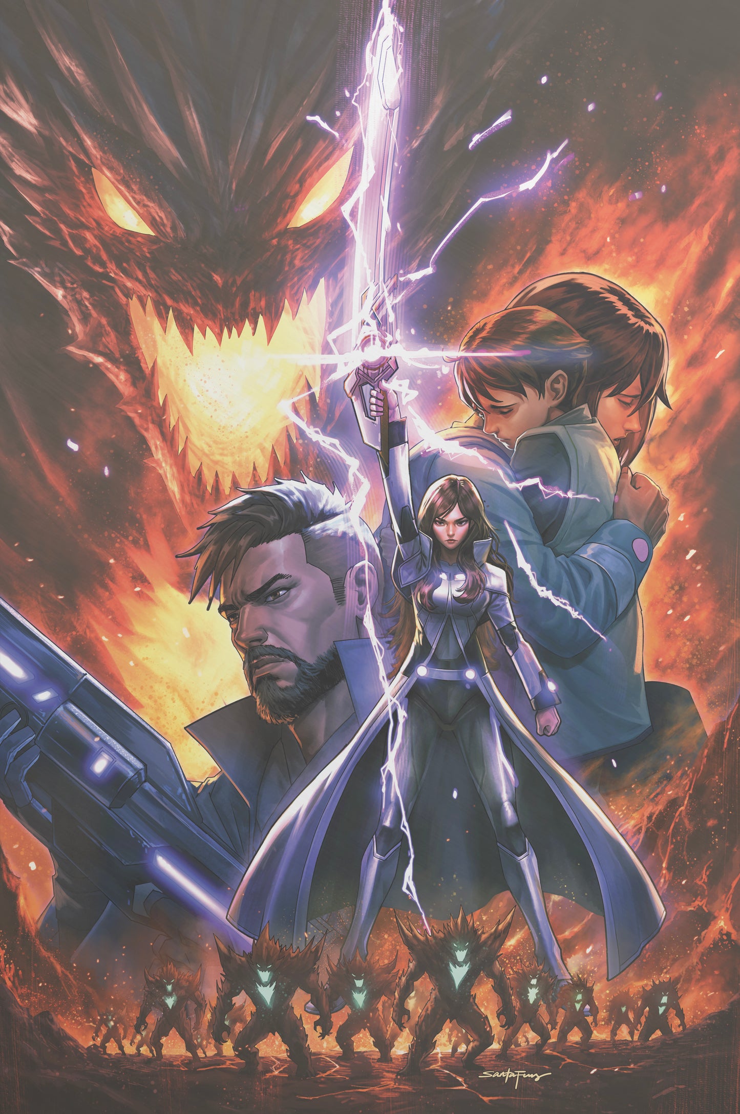 NIFE WARS #1 - SANTA FUNG COVER B FOIL VARIANT KNIGHT OF COMICS FAN EXPO DALLAS 2026 EXCLUSIVE LTD 20 - Preorder