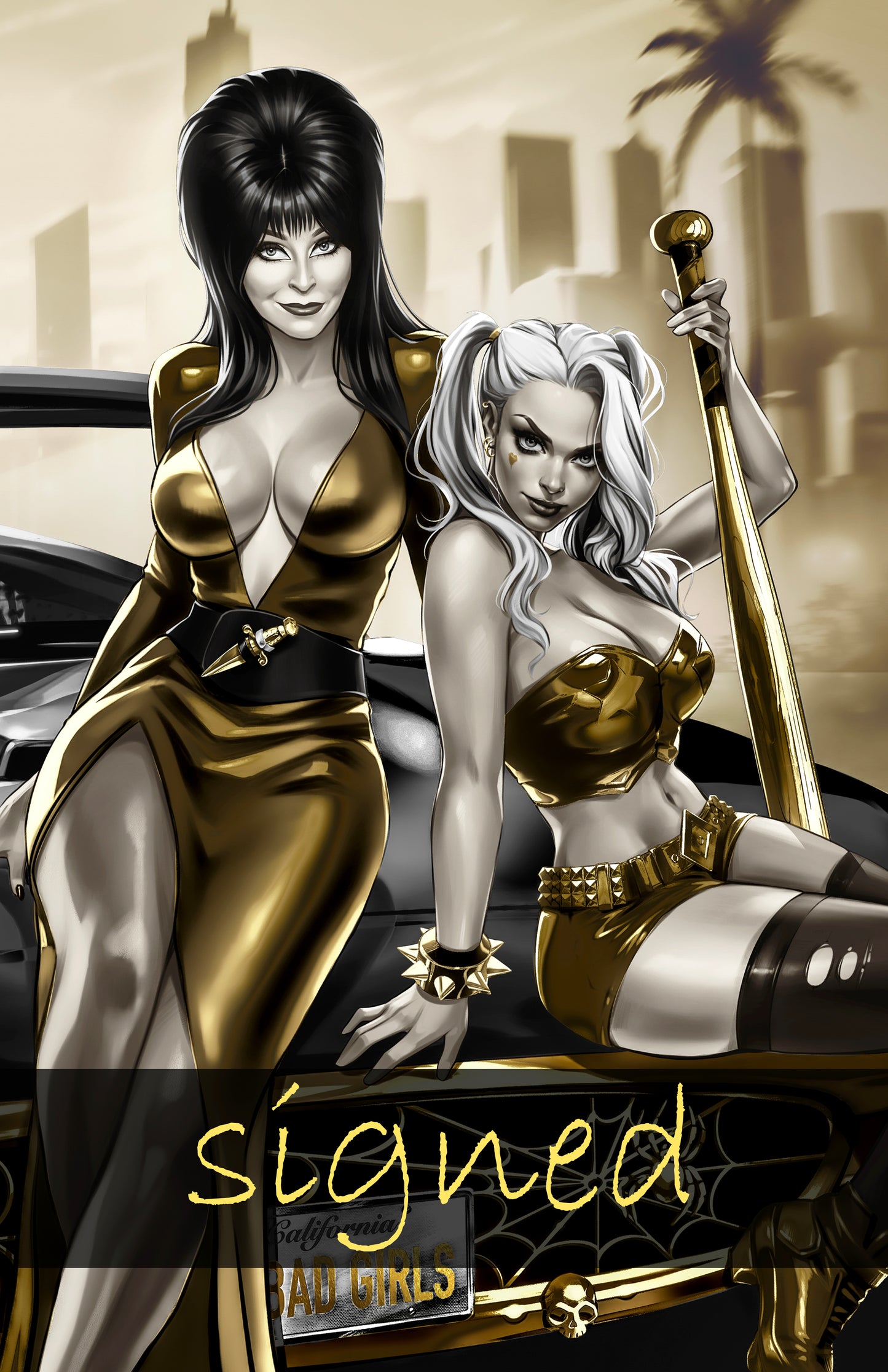 HARLEY QUINN X ELVIRA #1 - KATYA SINYUKHINA COVER B NYCC 2025 EXCLUSIVE - Preorder