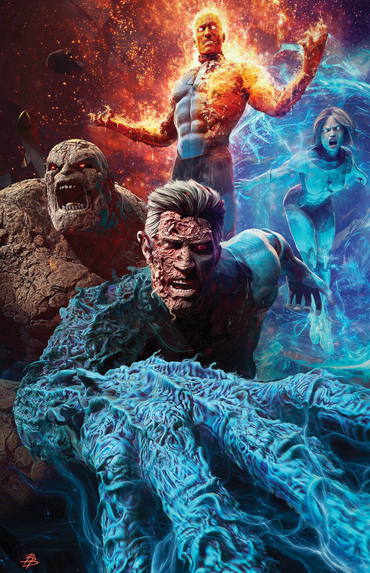 MIDNIGHT FANTASTIC FOUR #1 - BJORN BARENDS VIRGIN VARIANT KNIGHT OF COMICS NYCC 2026 EXCLUSIVE LTD 1000 - Preorder