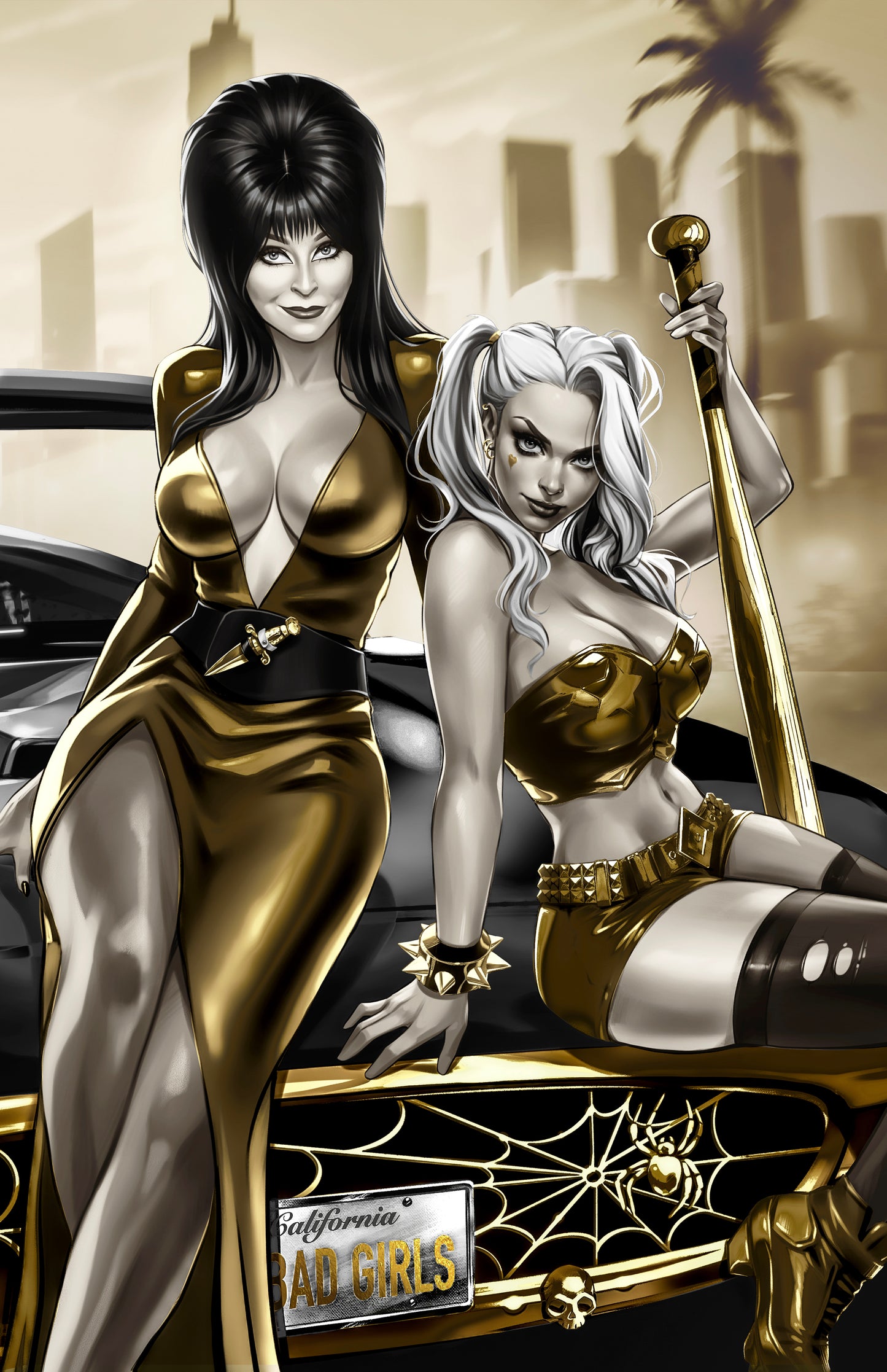 HARLEY QUINN X ELVIRA #1 - KATYA SINYUKHINA COVER B NYCC 2025 EXCLUSIVE - Preorder