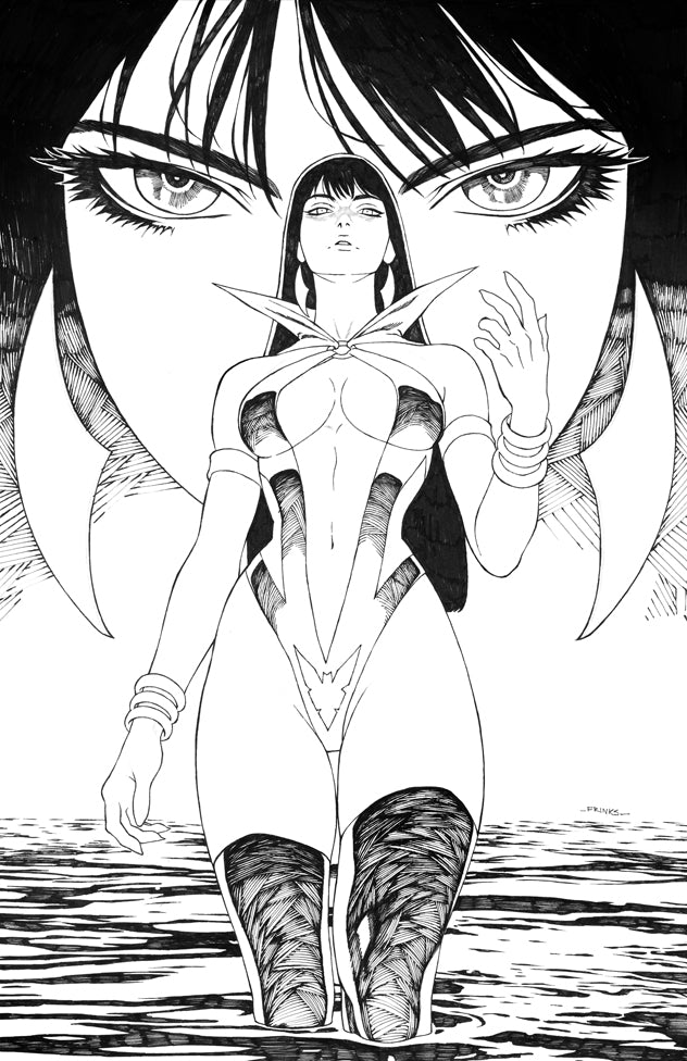 VAMPIRELLA #6 - FRANK ALPIZAR COVER B SKETCH VARIANT HALLOWEEN 2026 KNIGHT OF COMICS EXCLUSIVE