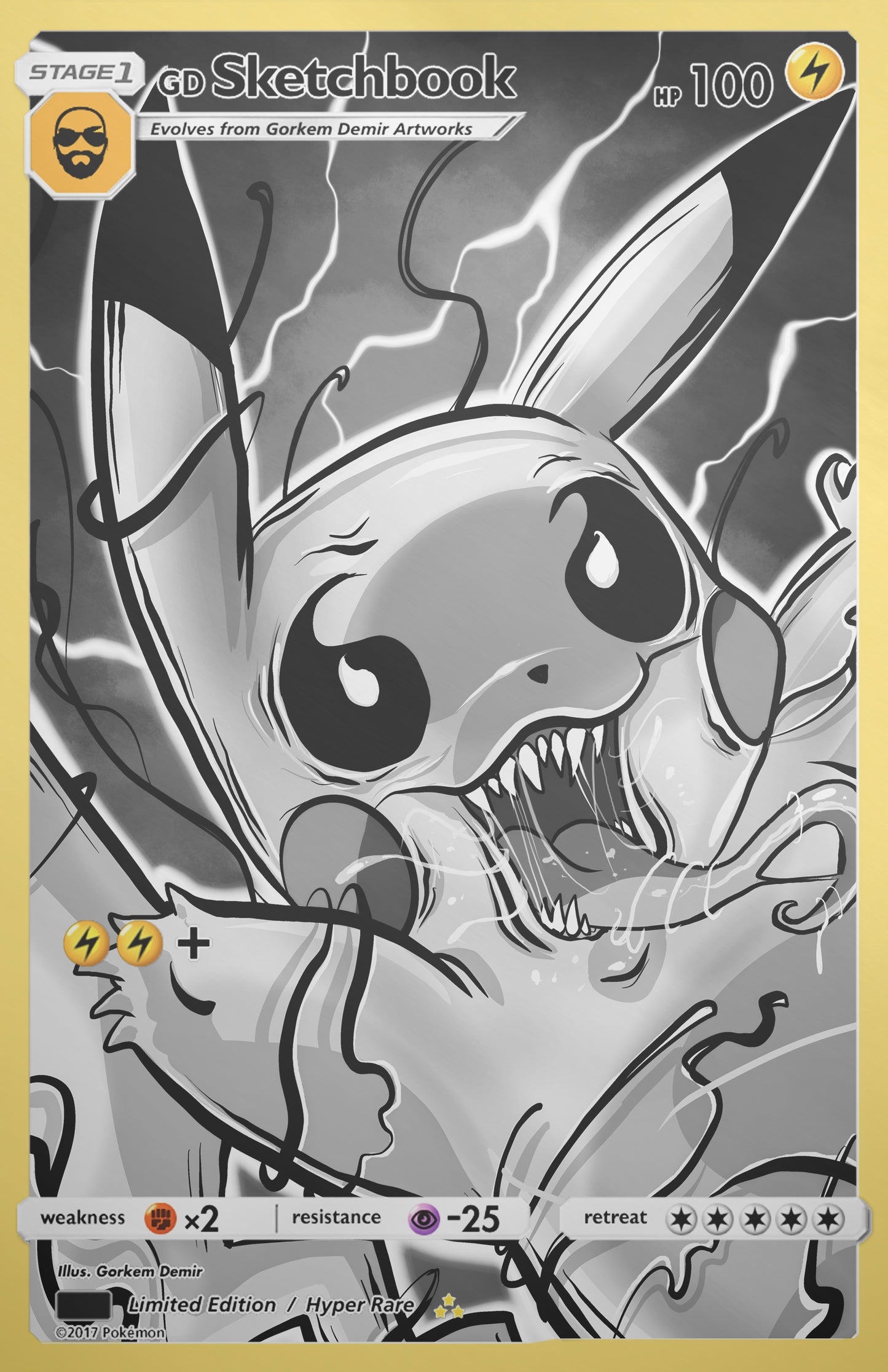 GORKEM DEMIR SKETCHBOOK - PIKAMIZED HOLOFOIL VARIANT NYCC 2025 EXCLUSIVE - Preorder
