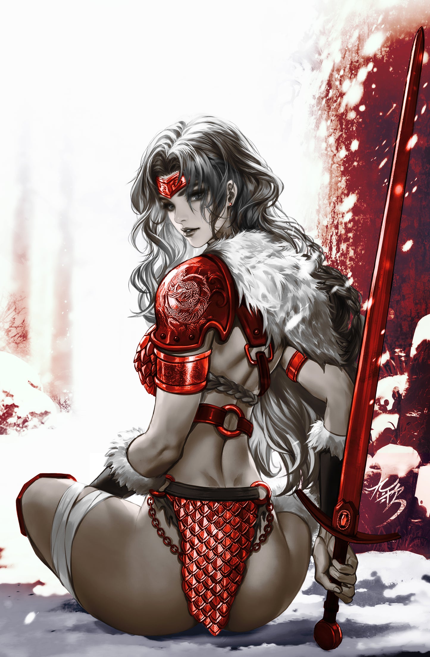 RED SONJA SHE-DEVIL WITH A SWORD #3 - FAN YANG COVER C VIRGIN VARIANT KNIGHT OF COMICS SDCC 2026 EXCLUSIVE LTD 100 - Presale