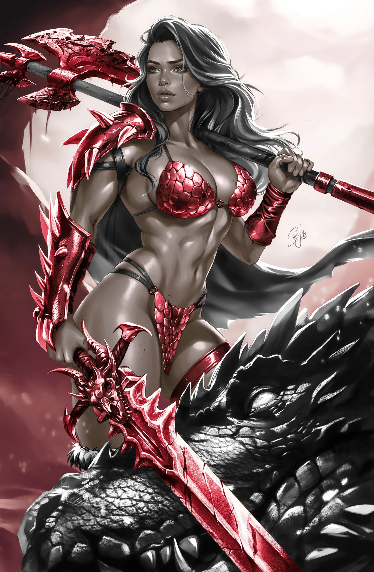 SONJA REBORN #6 - KATYA SINYUKHINA COVER C VIRGIN VARIANT KNIGHT OF COMICS C2E2 2026 EXCLUSIVE LTD 100