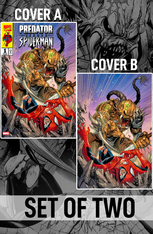 PREDATOR VS SPIDERMAN #1 - TYLER KIRKHAM VARIANT 2025 EXCLUSIVE SET OF TWO