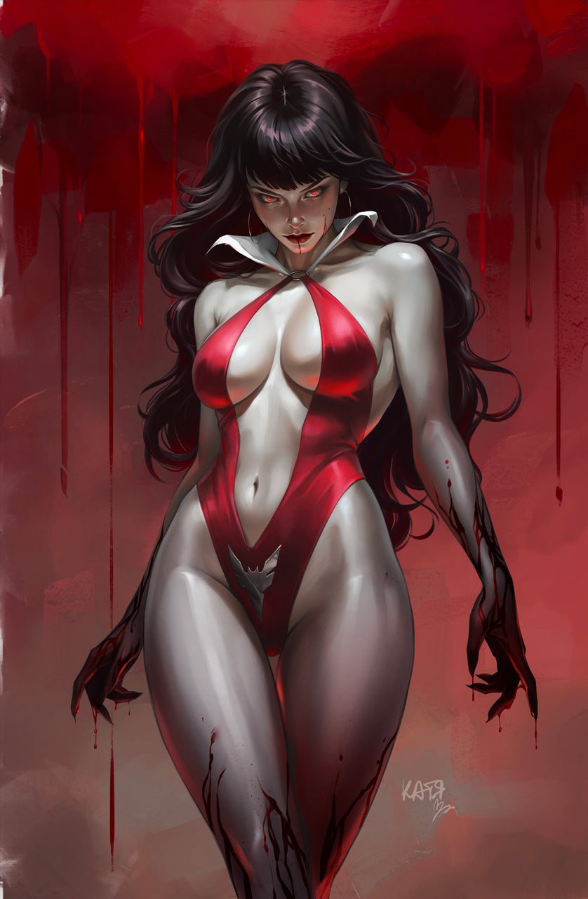 VAMPIRELLA #3 - KATYA SINYUKHINA COVER C BLOOD RED VIRGIN VARIANT KNIGHT OF COMICS SDCC 2026 EXCLUSIVE LTD 200 - WHATNOT EXCLUSIVE
