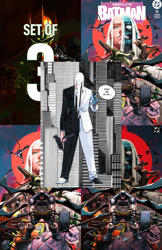 ABSOLUTE BATMAN #21 - SANTA FUNG TRADE, VIRGIN & SPOT FOIL VARIANT KNIGHT OF COMICS EXCLUSIVE BUNDLE SET (REGULAR COVER A FOR FREE) LTD 100 - Preorder