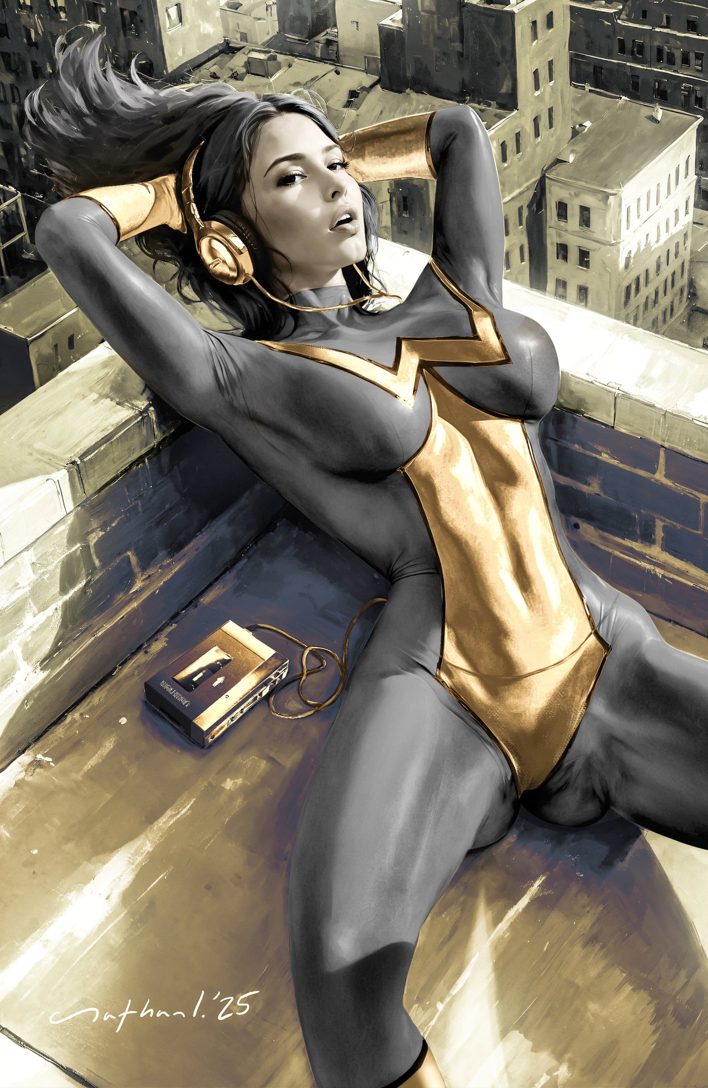 WAIFU CHRONICLES #1 - SUNNING SPIDER COSPLAY by Nathan Lorenzana GOLD
