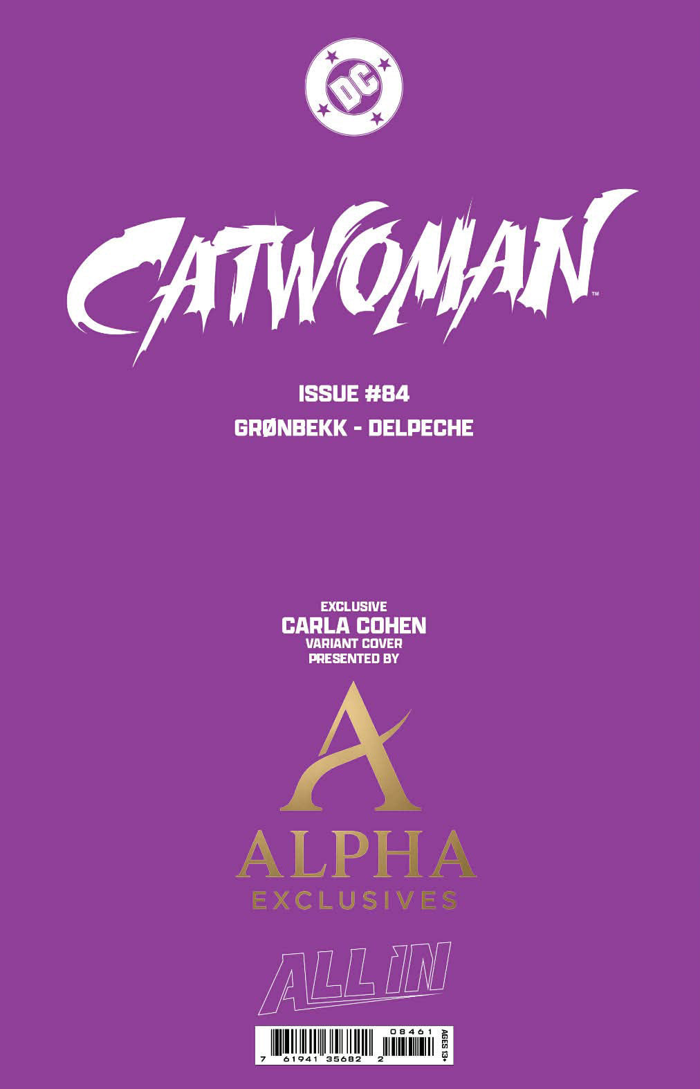CATWOMAN #84 - CARLA COHEN TRADE & VIRGIN VARIANT BUNDLE SET