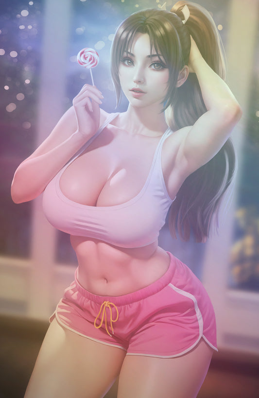 WAIFU CHRONICLES #1 - FAN SHINOBI COSPLAY - HOLOFOIL/LAVA FOIL/LEATHER - by Danejo - Preorder