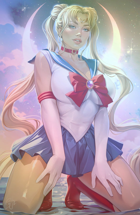 WAIFU CHRONICLES #1 - MOON MAKIMA COSPLAY - FOIL/LEATHER - by Katya Sinyukhina