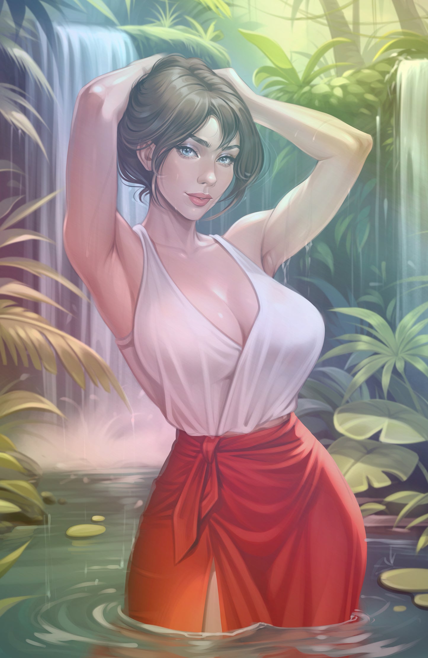 WAIFU CHRONICLES #1 - JUNGLE QUEEN COSPLAY - HOLOFOIL/LAVA FOIL/LEATHER - by Pilnikova