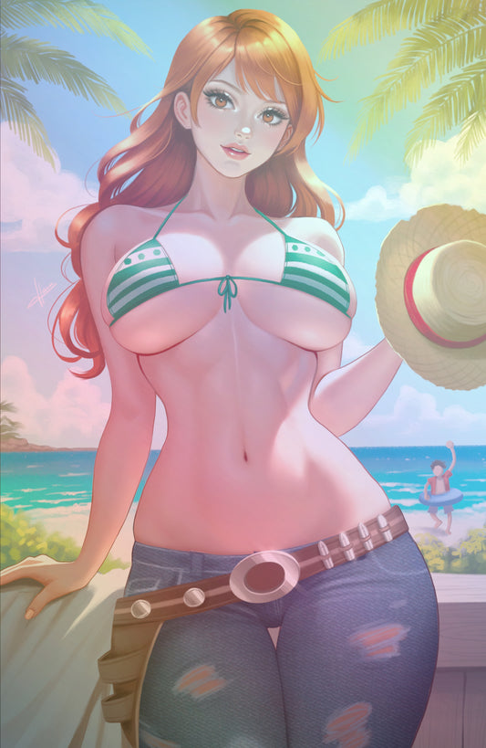 WAIFU CHRONICLES #1 - PIRATES PLUNDER COSPLAY - FOIL/LEATHER - by Hanna Lam