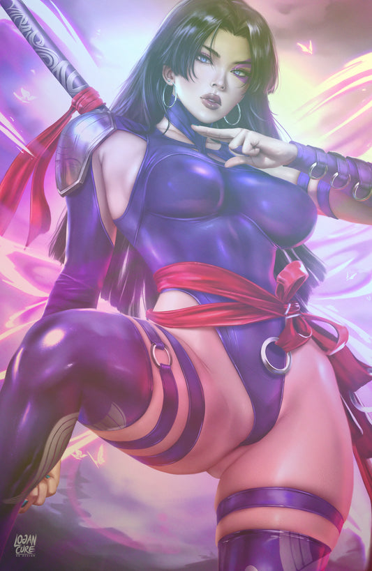WAIFU CHRONICLES #1 - PSY BLADE COSPLAY - FOIL/LEATHER - by Logan Cure - PREORDER