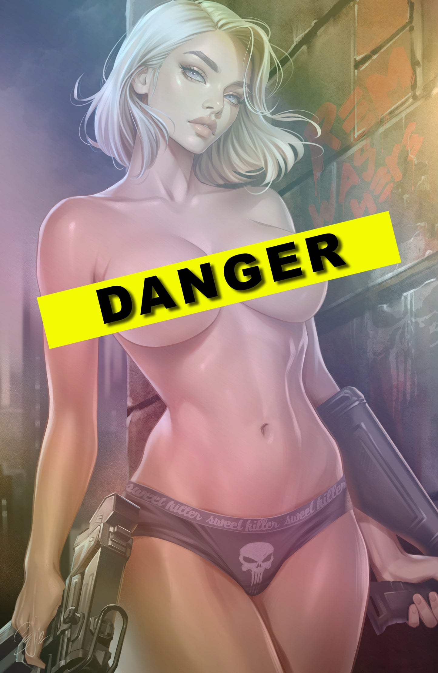 WAIFU CHRONICLES #1 - VIGILANTE REM COSPLAY - FOIL/LEATHER - by Katya Sinyukhina - PREORDER +(CRYSTAL CLEAR BOARD)