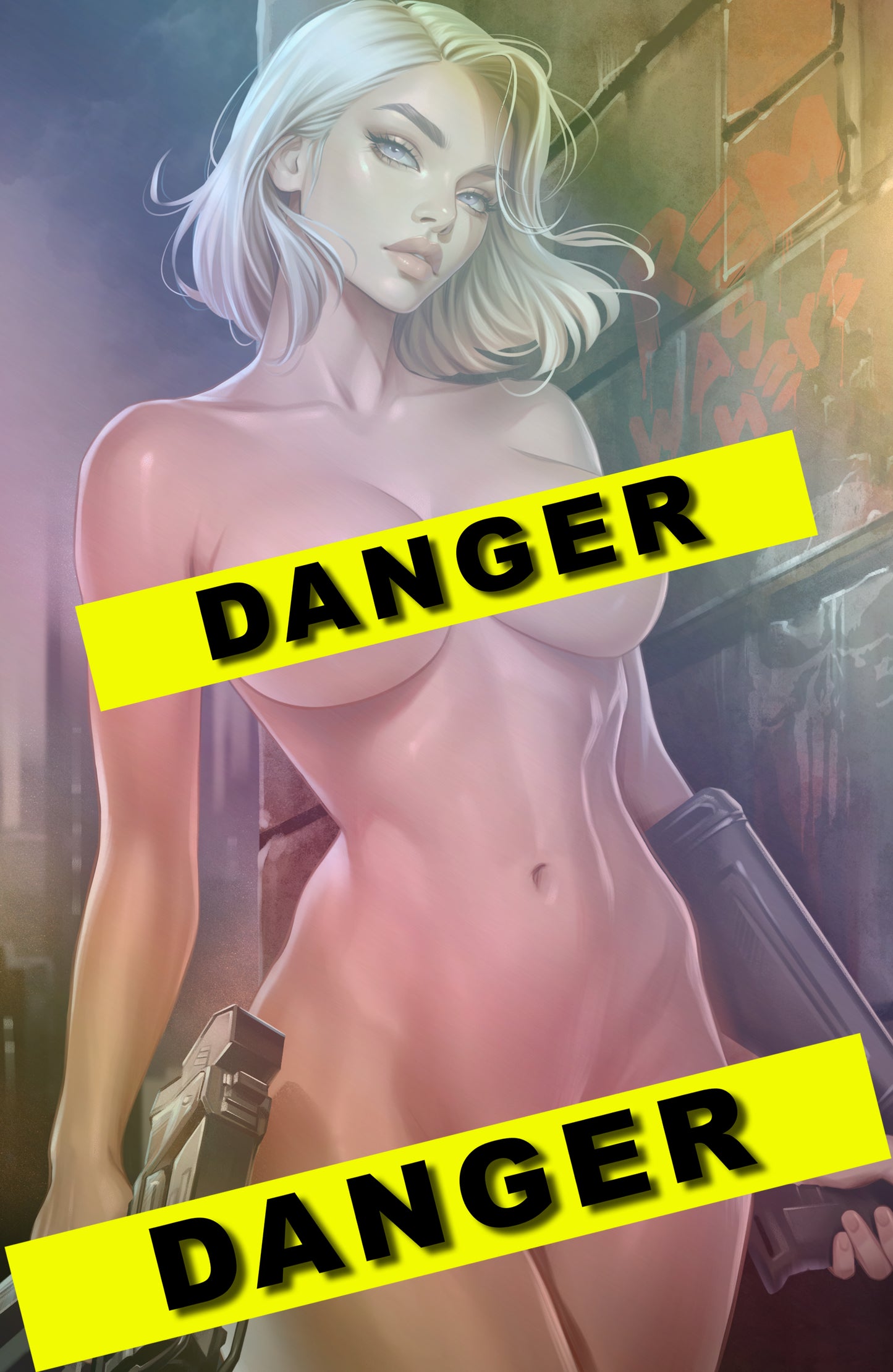 WAIFU CHRONICLES #1 - VIGILANTE REM COSPLAY - FOIL/LEATHER - by Katya Sinyukhina - PREORDER +(CRYSTAL CLEAR BOARD)
