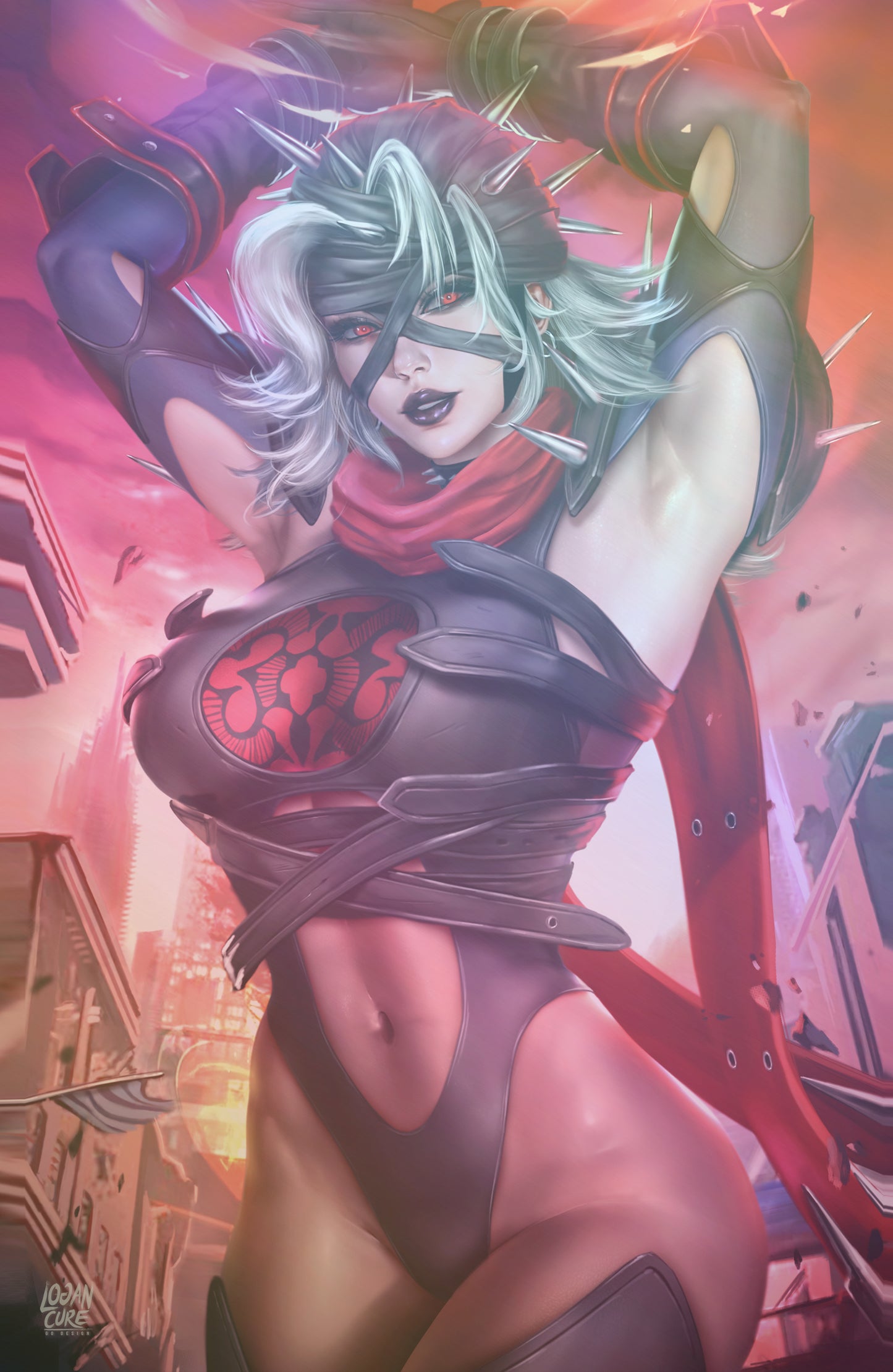 WAIFU CHRONICLES #1 - RAGING STORM COSPLAY - FOIL/LEATHER - by Logan Cure
