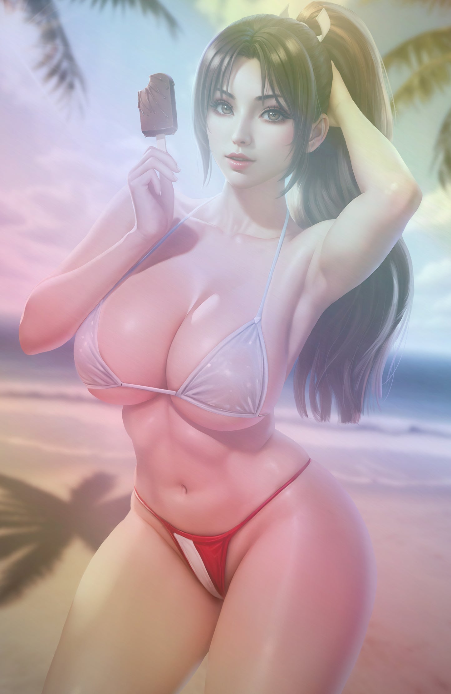 WAIFU CHRONICLES #1 - FAN SHINOBI COSPLAY - HOLOFOIL/LAVA FOIL/LEATHER - by Danejo - Preorder