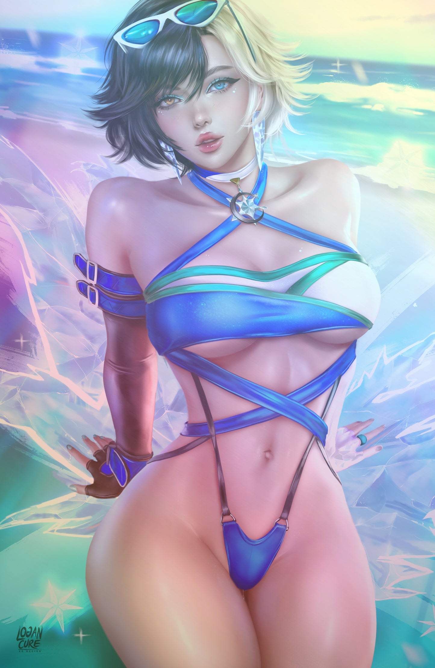 WAIFU CHRONICLES #1 - WINTER CHILL COSPLAY - HOLOFOIL/MAGMA FOIL/LEATHER - by Logan Cure - PREORDER