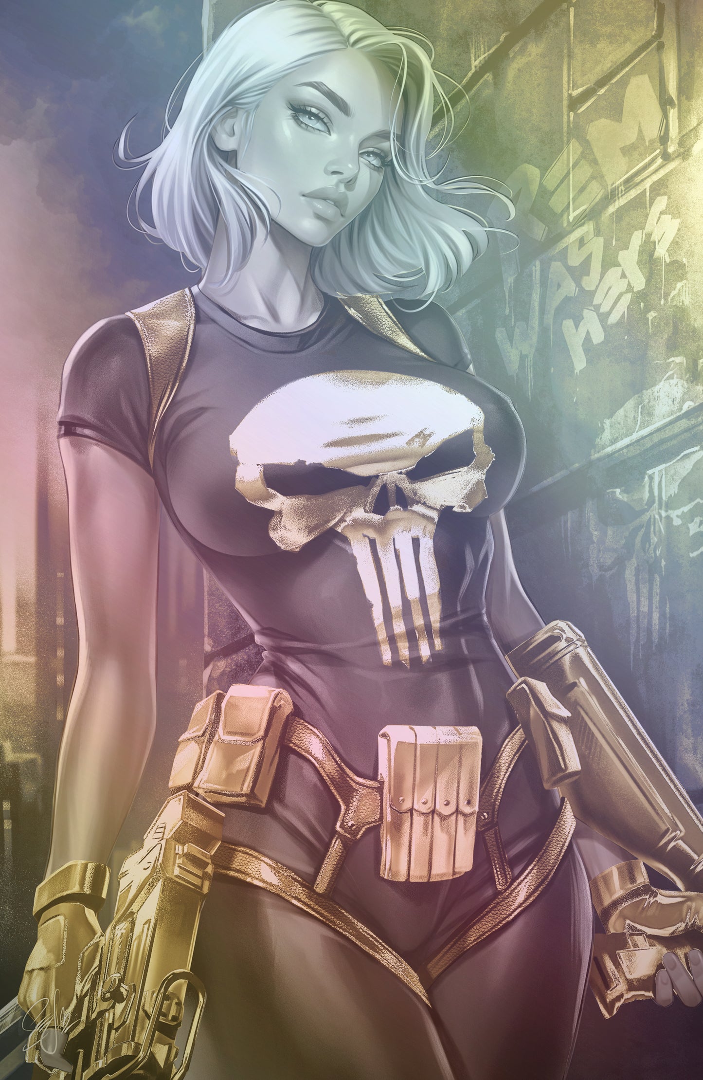 WAIFU CHRONICLES #1 - VIGILANTE REM COSPLAY - FOIL/LEATHER - by Katya Sinyukhina - PREORDER +(CRYSTAL CLEAR BOARD)