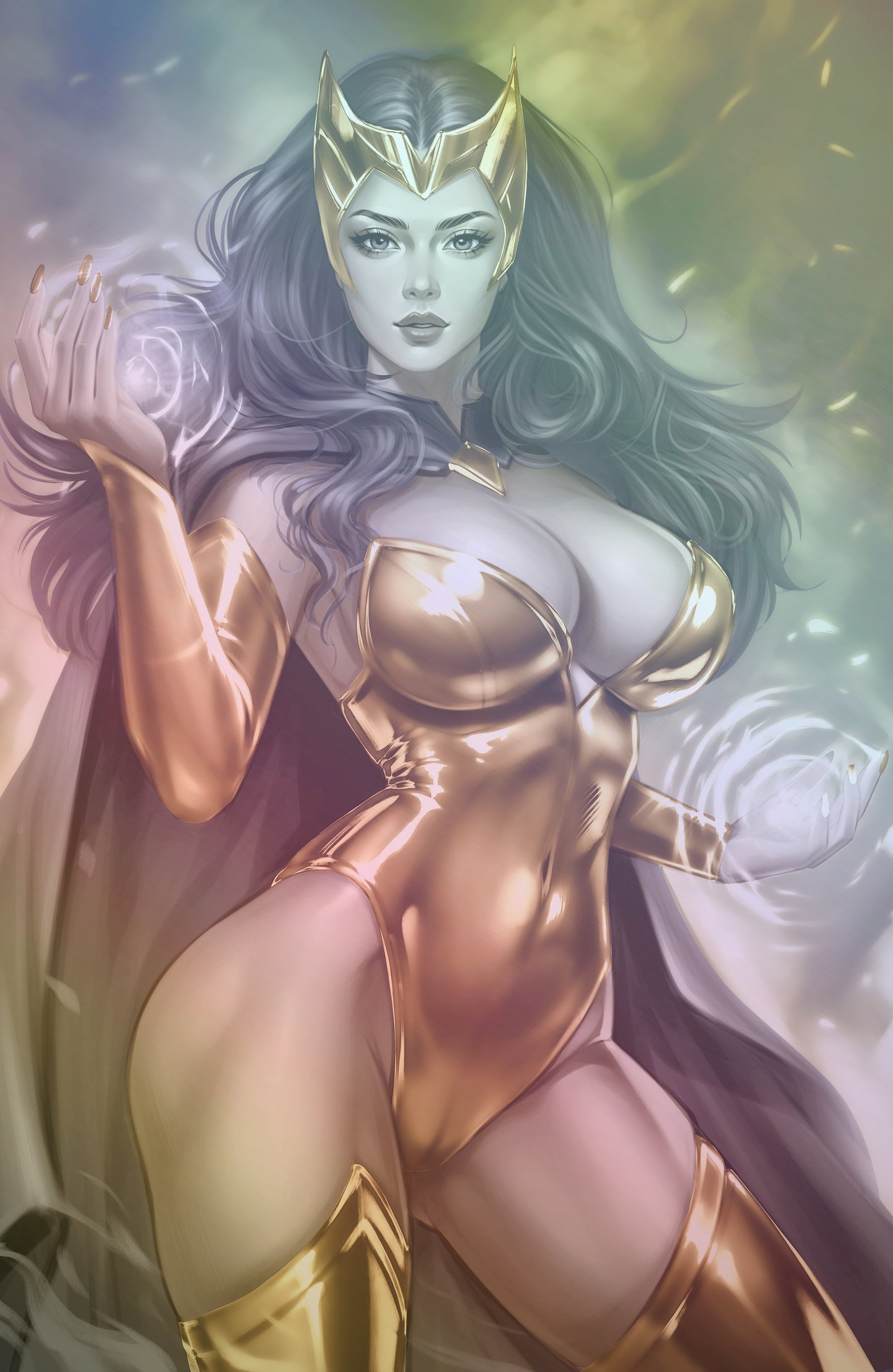 WAIFU CHRONICLES #1 - SPELLBOUND COSPLAY - HOLOFOIL/LEATHER - by Pilnikova Art - Preorder