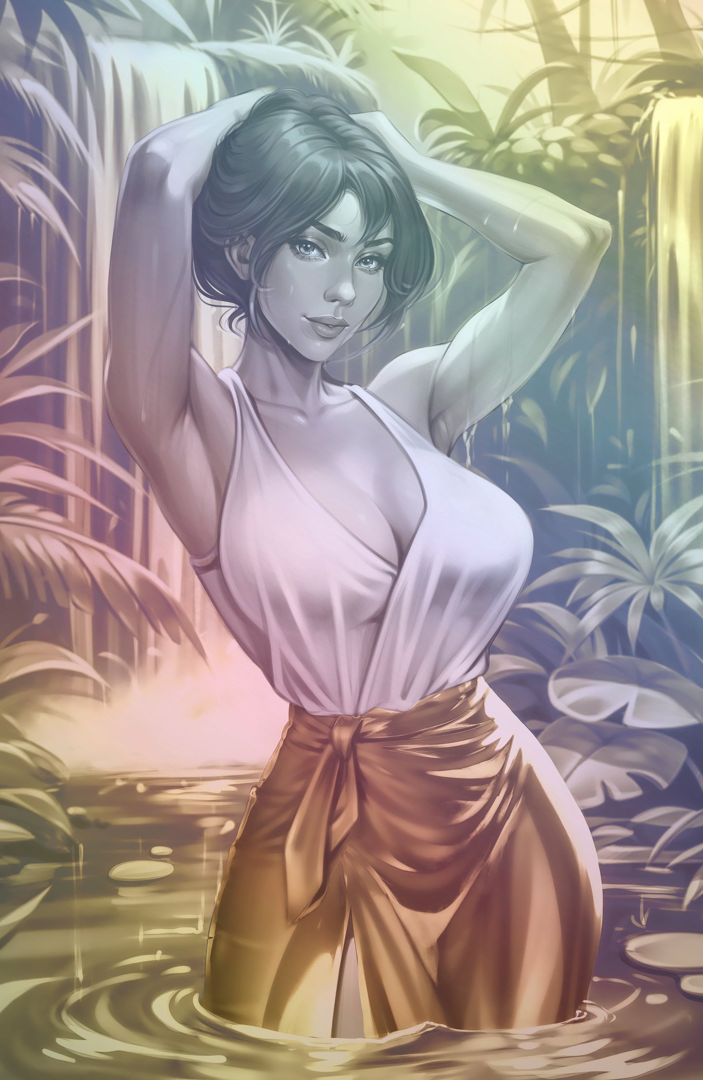 WAIFU CHRONICLES #1 - JUNGLE QUEEN COSPLAY - HOLOFOIL/LAVA FOIL/LEATHER - by Pilnikova