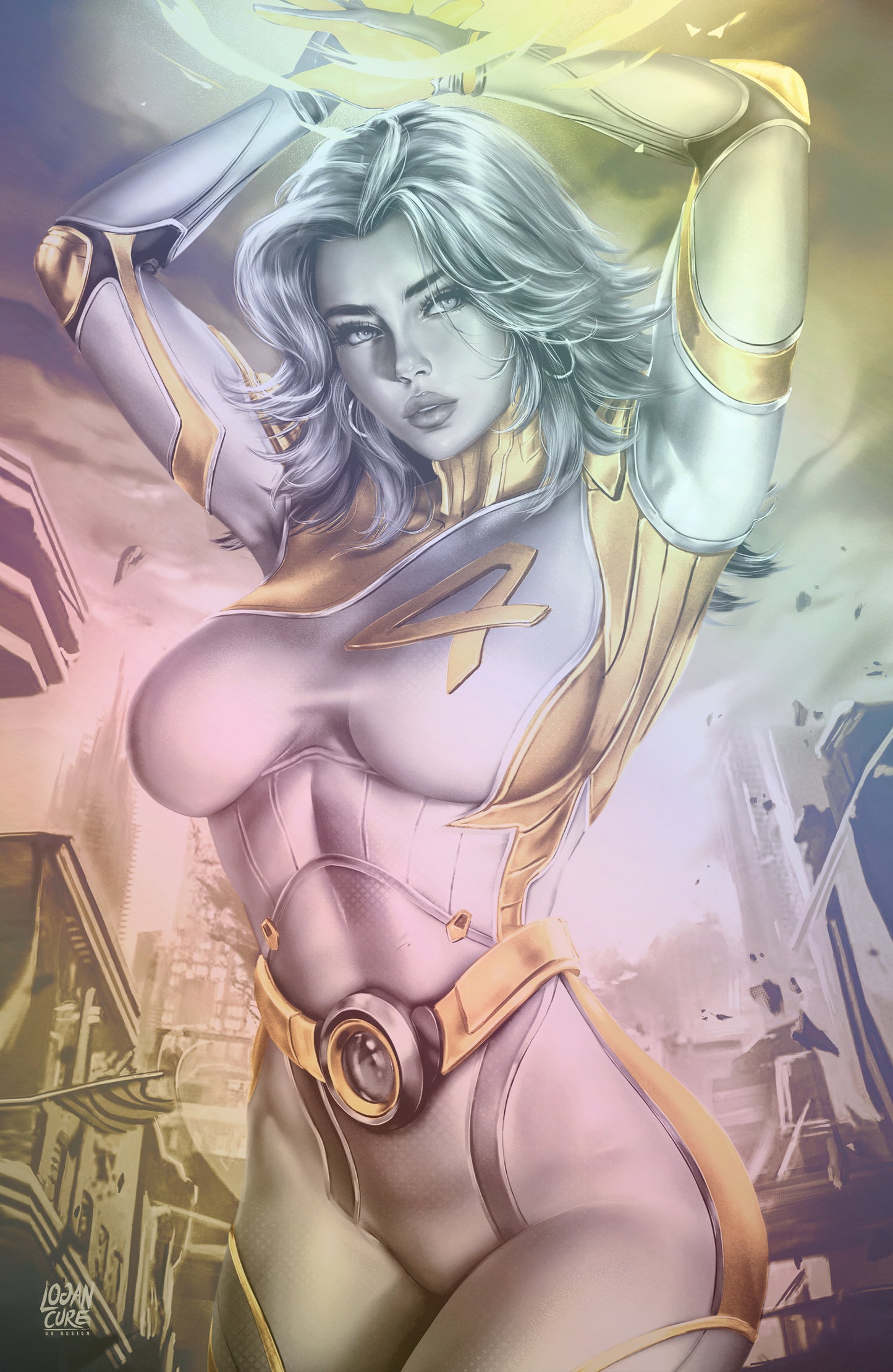 WAIFU CHRONICLES #1 - RAGING STORM COSPLAY - FOIL/LEATHER - by Logan Cure