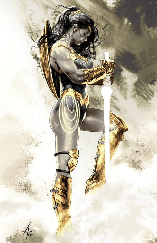 FAME GAL GADOT - RUDY AO VIRGIN VARIANT C2E2 2025 EXCLUSIVE GOLD EDITION