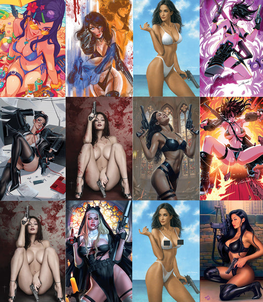 GUN HONEY #1 - COMPLETE SET (12 Books) VIRGIN VARIANT