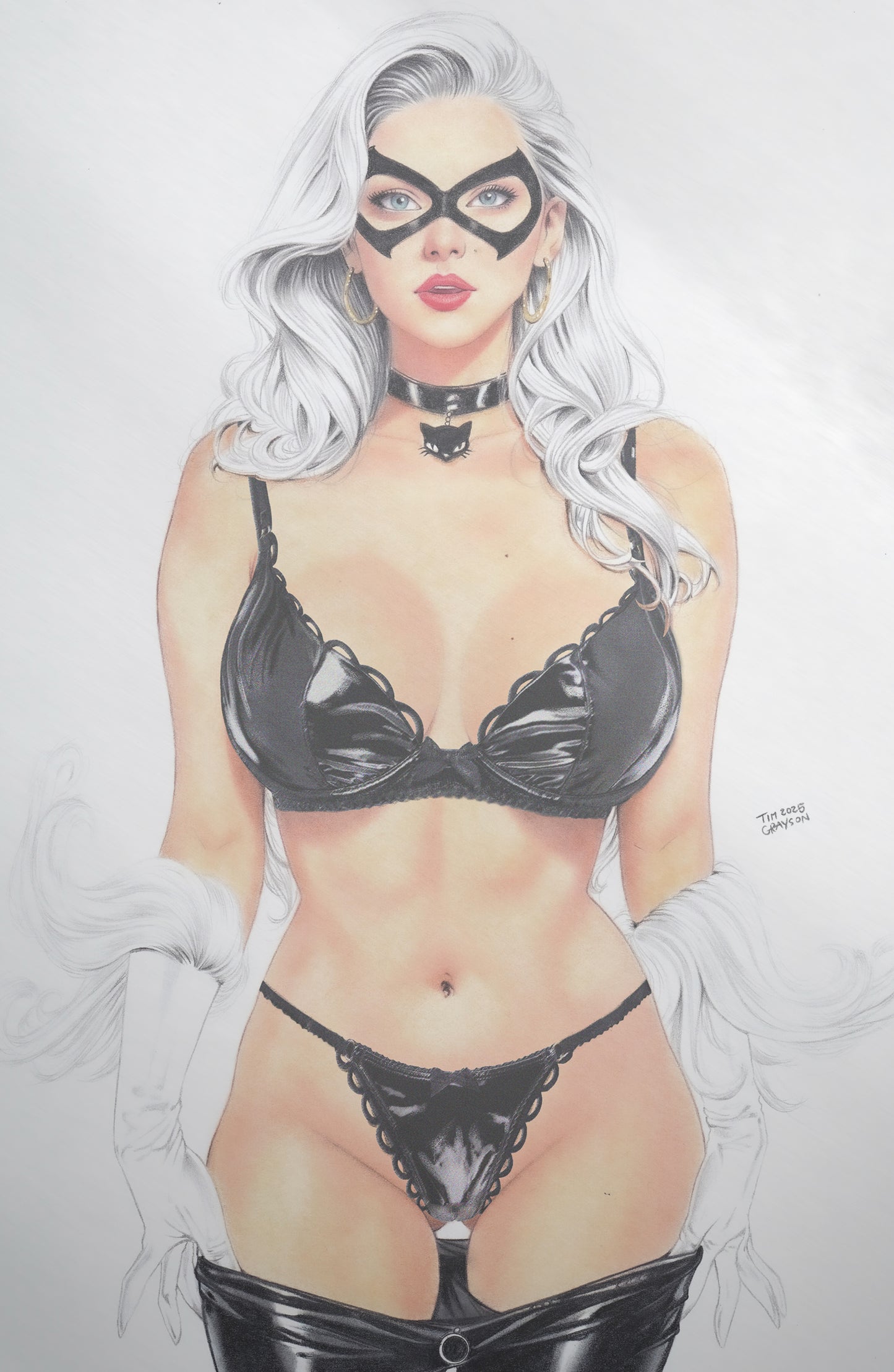 WAIFU CHRONICLES #1 - EROTICAT COSPLAY - HOLOFOIL/LAVA FOIL/LEATHER - by Tim Grayson - Preorder