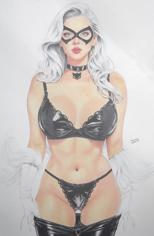 WAIFU CHRONICLES #1 - EROTICAT COSPLAY - HOLOFOIL/LAVA FOIL/LEATHER - by Tim Grayson - Preorder