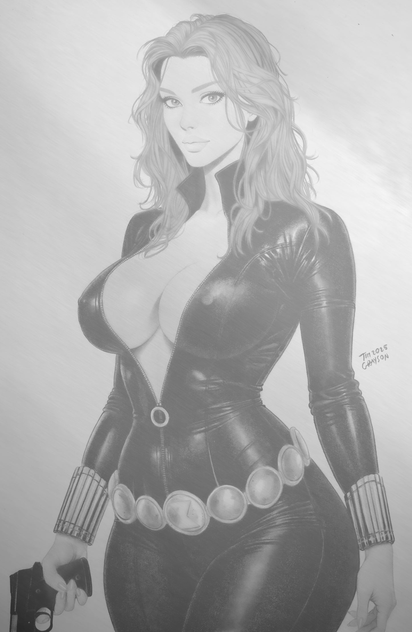 WAIFU CHRONICLES #1 - SENSUAL ASSASSIN COSPLAY - FOIL/LEATHER - by Tim Grayson