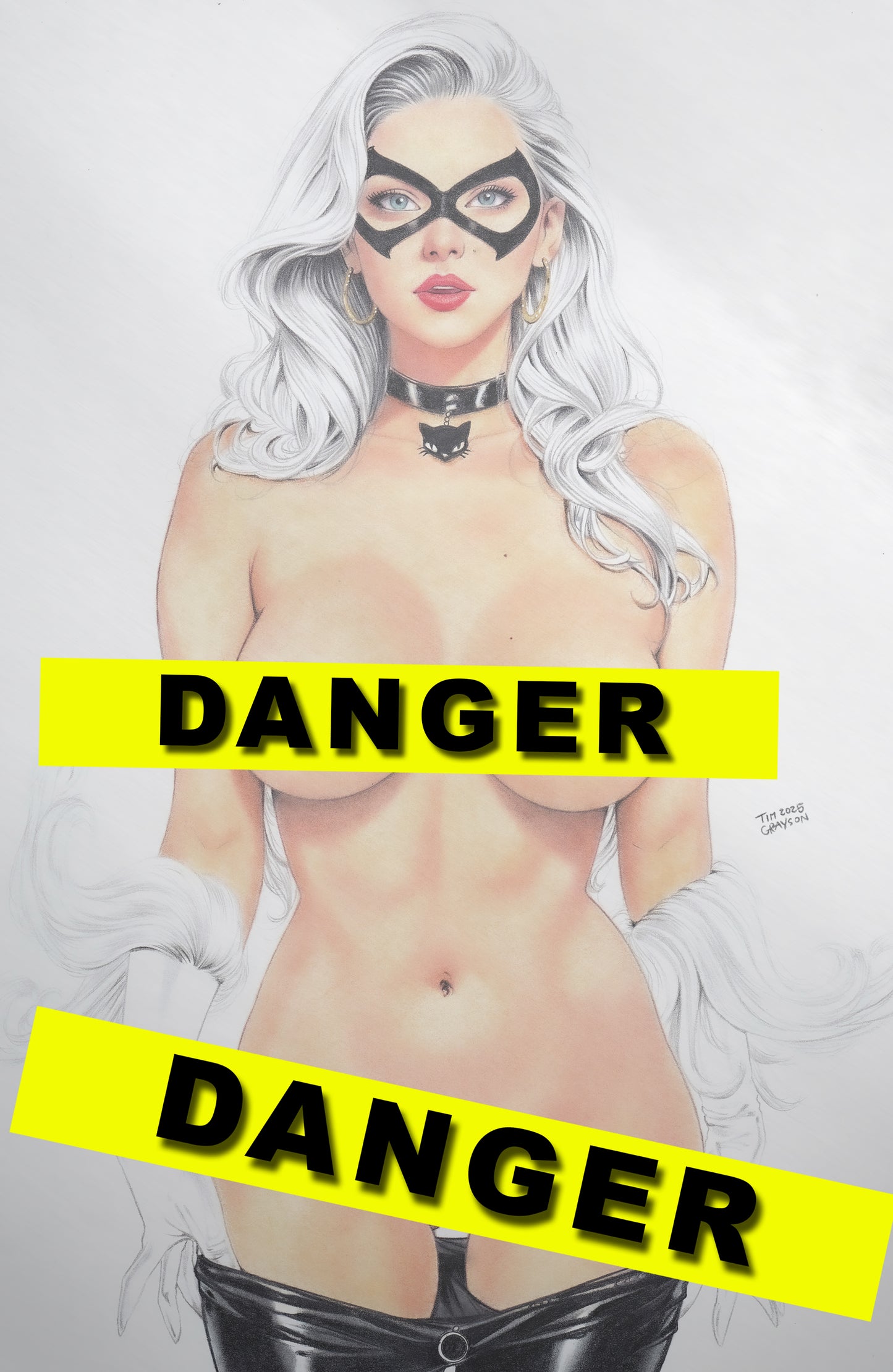 WAIFU CHRONICLES #1 - EROTICAT COSPLAY - HOLOFOIL/LAVA FOIL/LEATHER - by Tim Grayson - Preorder