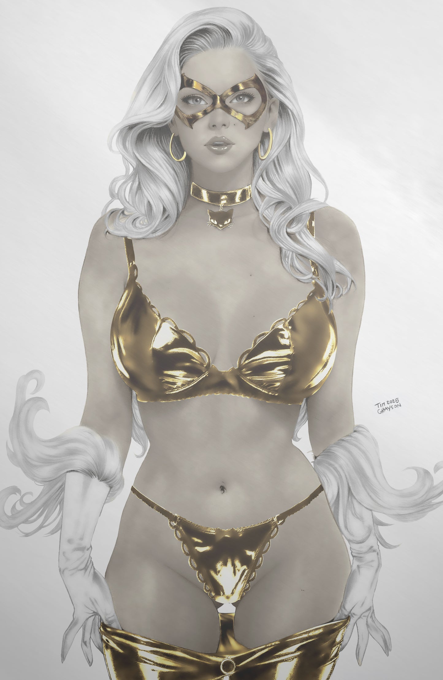 WAIFU CHRONICLES #1 - EROTICAT COSPLAY - HOLOFOIL/LAVA FOIL/LEATHER - by Tim Grayson - Preorder
