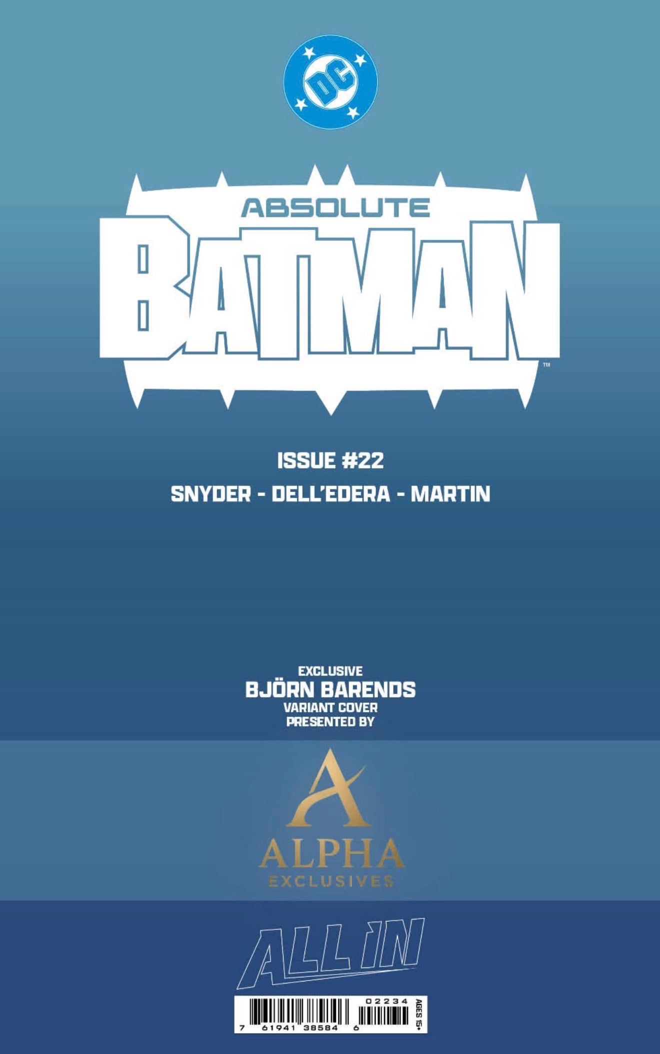 Absolute Batman #22 BJORN BARENDS HeroesCon Exclusive Set of 2