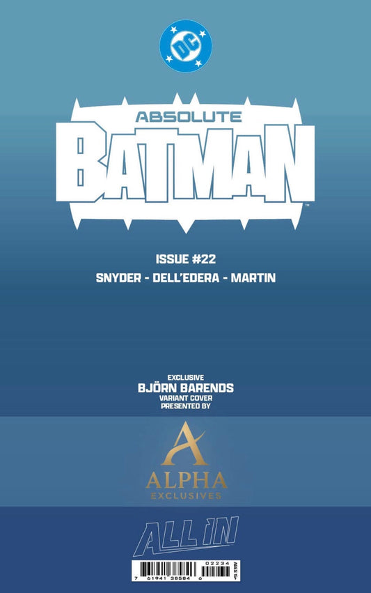 Absolute Batman #22 BJORN BARENDS HeroesCon Exclusive Set of 2