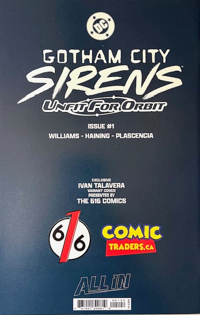 GOTHAM CITY SIRENS UNFIT FOR ORBIT #1 - IVAN TALAVERA VIRGIN VARIANT