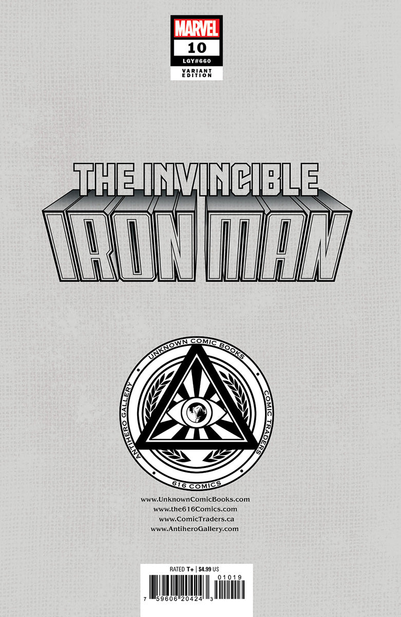 [Signed by Nathan Szerdy] INVINCIBLE IRON MAN #10 [FALL] UNKNOWN COMICS NATHAN SZERDY EXCLUSIVE VAR [IN STOCK]