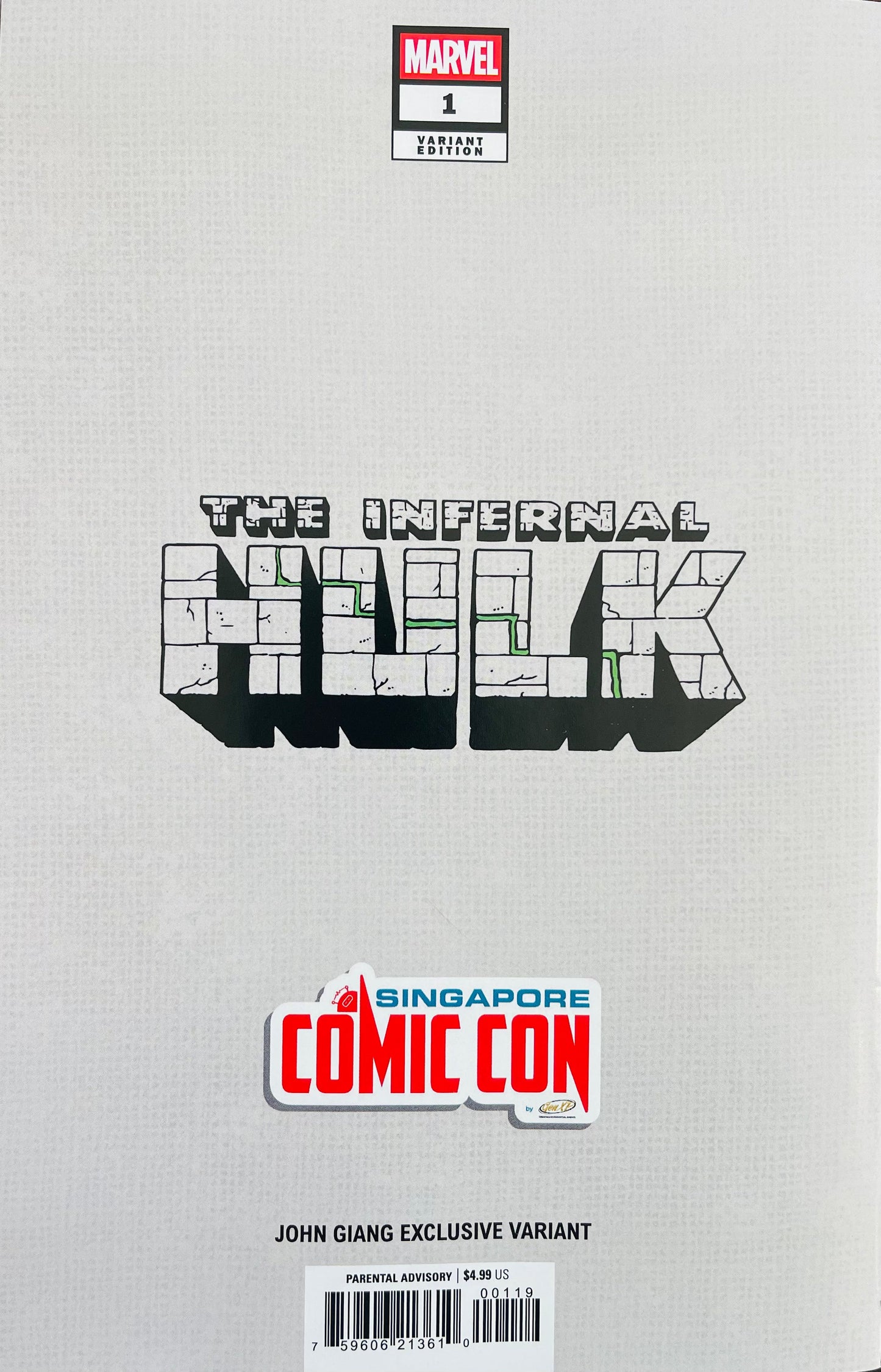 INFERNAL HULK #1 - JOHN GIANG TRADE VARIANT