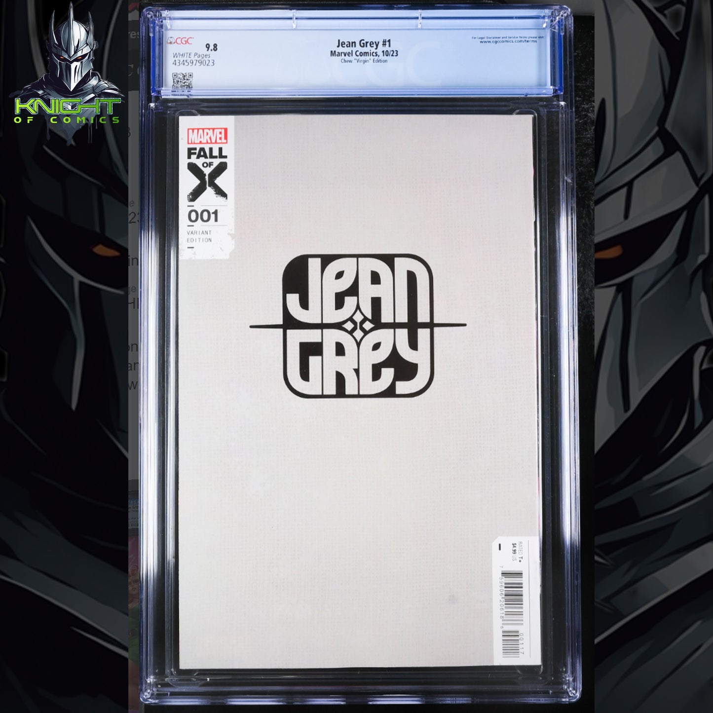 JEAN GREY #1 - DERRICK CHEW VIRGIN VARIANT EXCLUSIVE 2023 1:50 RATIO CGC 9.8