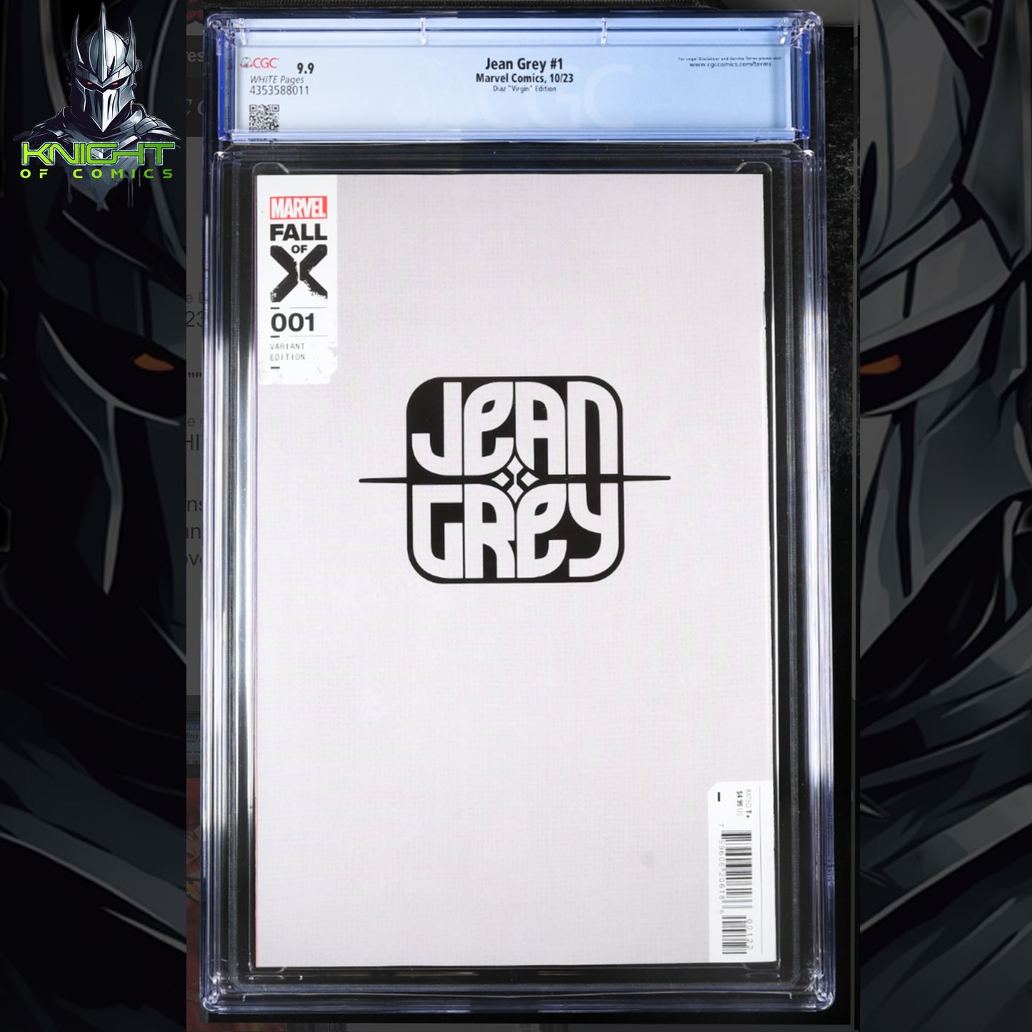 JEAN GREY #1 - ARIEL DIAZ VIRGIN VARIANT MARVEL COMICS 2023 CGC 9.9 MINT
