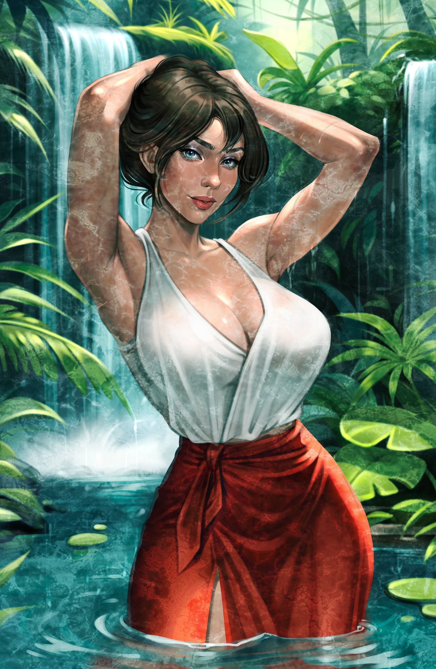 WAIFU CHRONICLES #1 - JUNGLE QUEEN COSPLAY - HOLOFOIL/LAVA FOIL/LEATHER - by Pilnikova