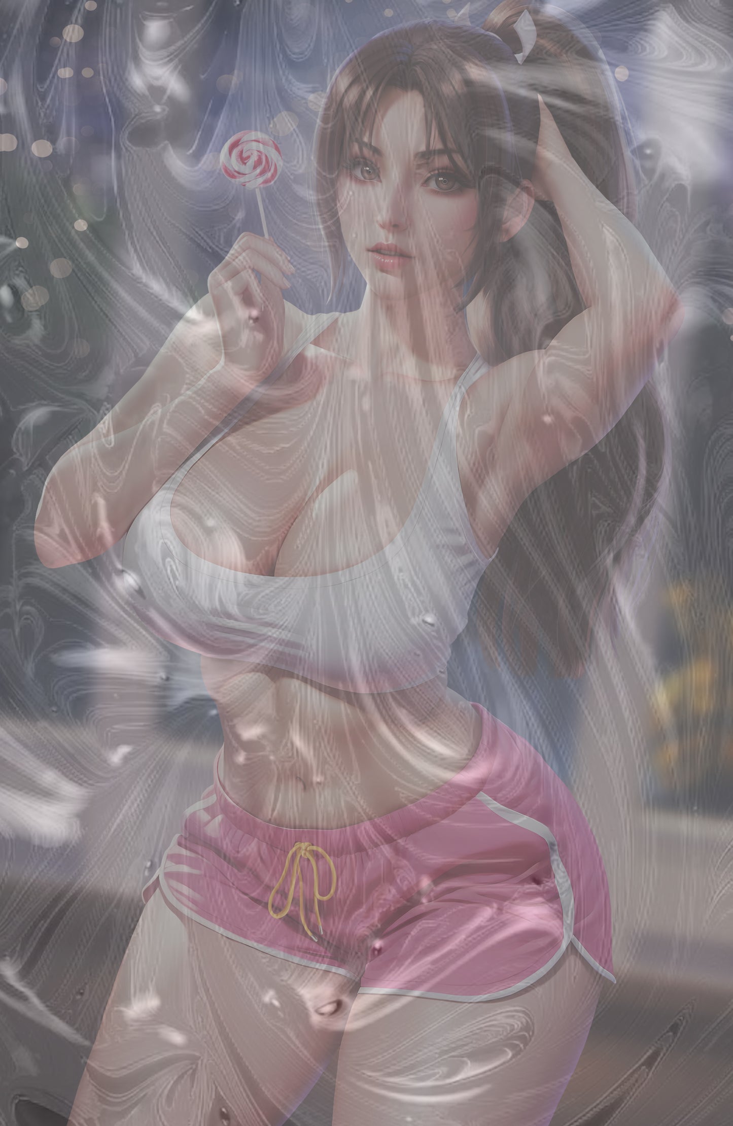 WAIFU CHRONICLES #1 - FAN SHINOBI COSPLAY - HOLOFOIL/LAVA FOIL/LEATHER - by Danejo - Preorder