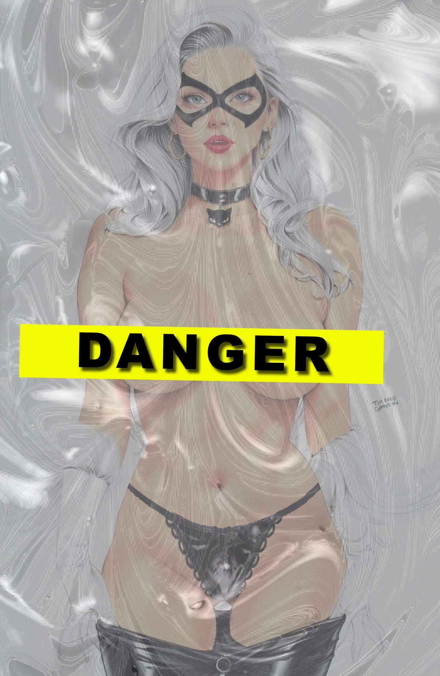 WAIFU CHRONICLES #1 - EROTICAT COSPLAY - HOLOFOIL/LAVA FOIL/LEATHER - by Tim Grayson - Preorder