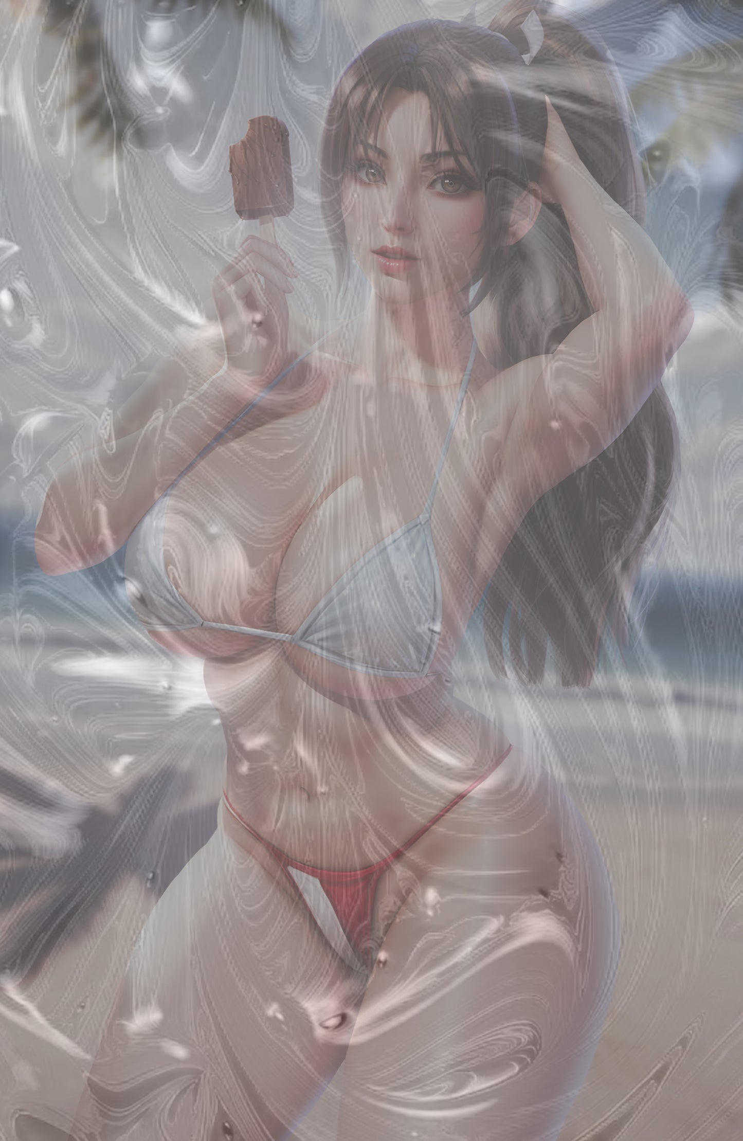 WAIFU CHRONICLES #1 - FAN SHINOBI COSPLAY - HOLOFOIL/LAVA FOIL/LEATHER - by Danejo - Preorder